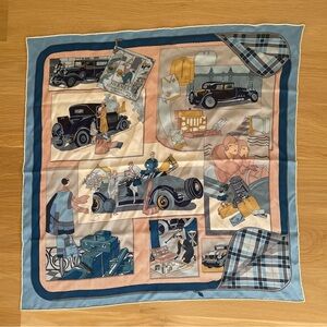 Hermes Confort en Automobile silk scarf 70